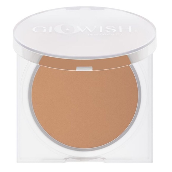 🆕 Glowish by HUDA BEAUTY Luminous Pressed Powder in Light Medium NIB - Picture 1 of 5